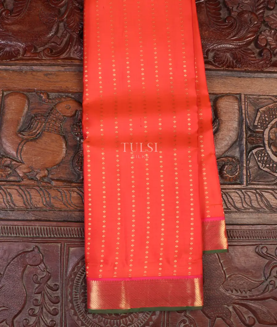 Orange Soft Silk Saree T648921-image