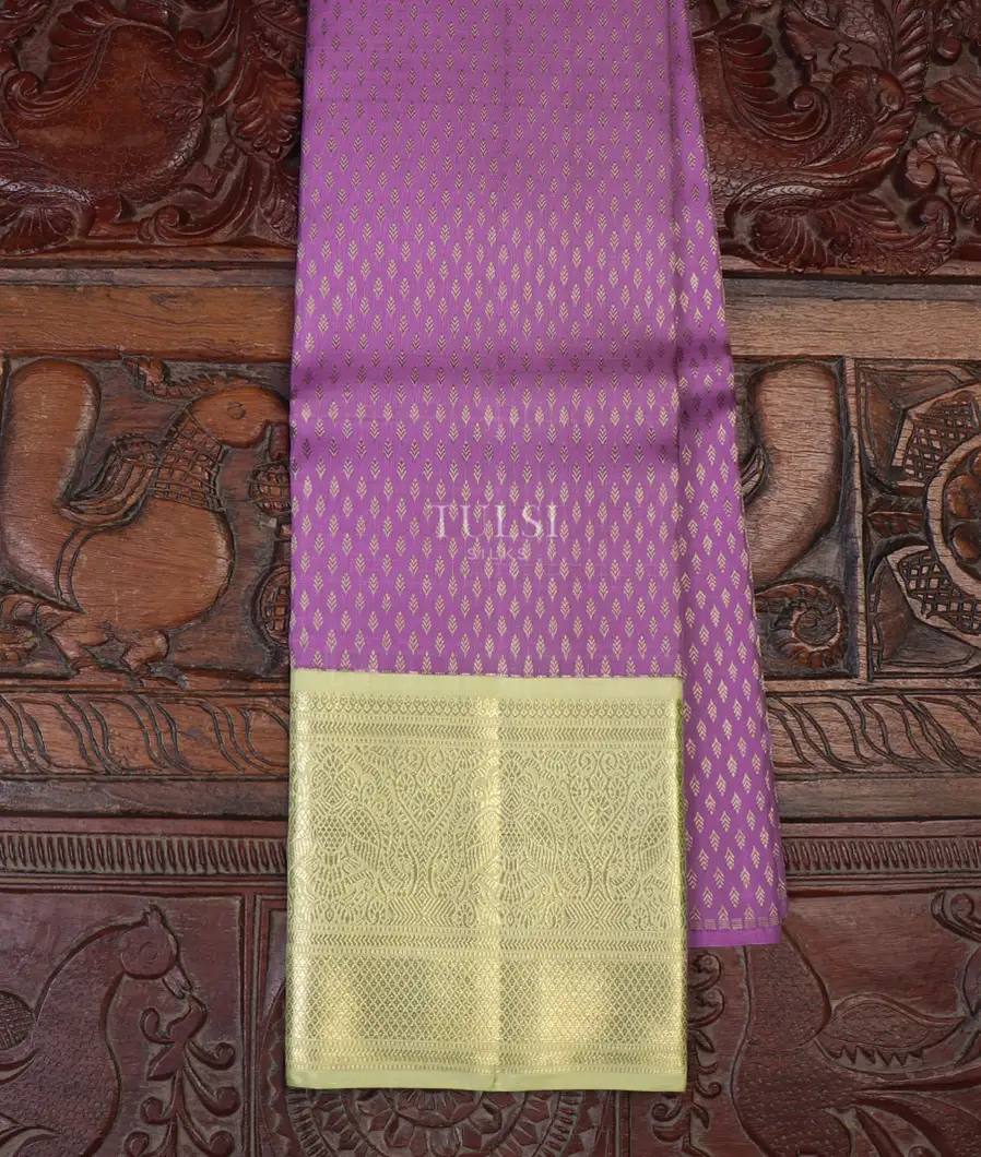 Lavender Kanjivaram Silk Pavadai T642439-image