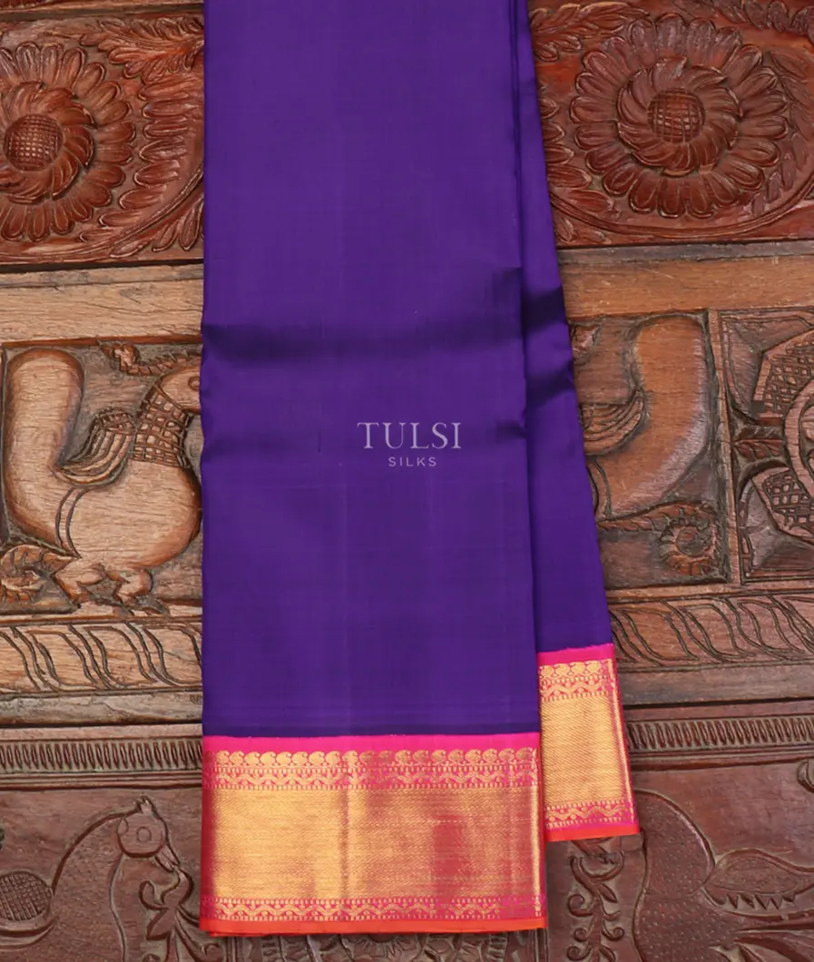 Blue Kanjivaram Silk Saree T624023-1-image