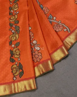 orange-kanjivaram-kalamkari-patchwork-saree-t650044-t650044-b