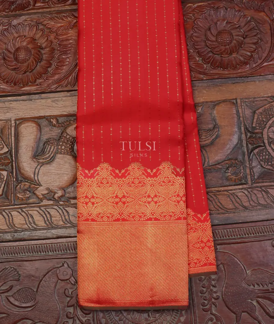 Red Kanjivaram Silk Saree T646565-image