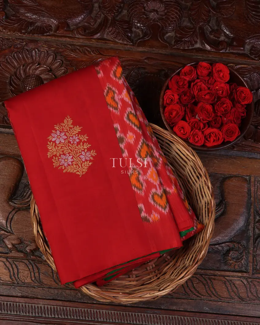 Red Kanjivaram Silk Saree T650305-image