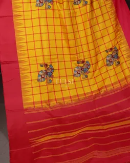 yellow-kanjivaram-kalamkari-patchwork-saree-t650041-t650041-d