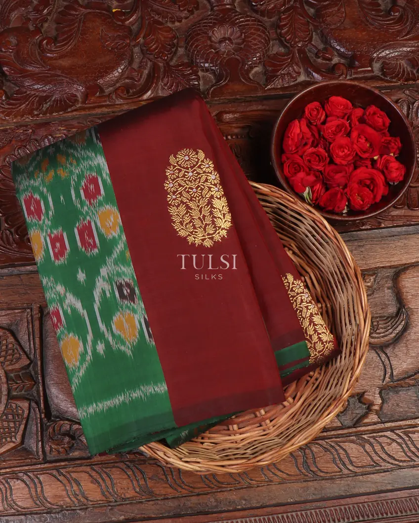 Maroon Kanjivaram Silk Saree T651626-image
