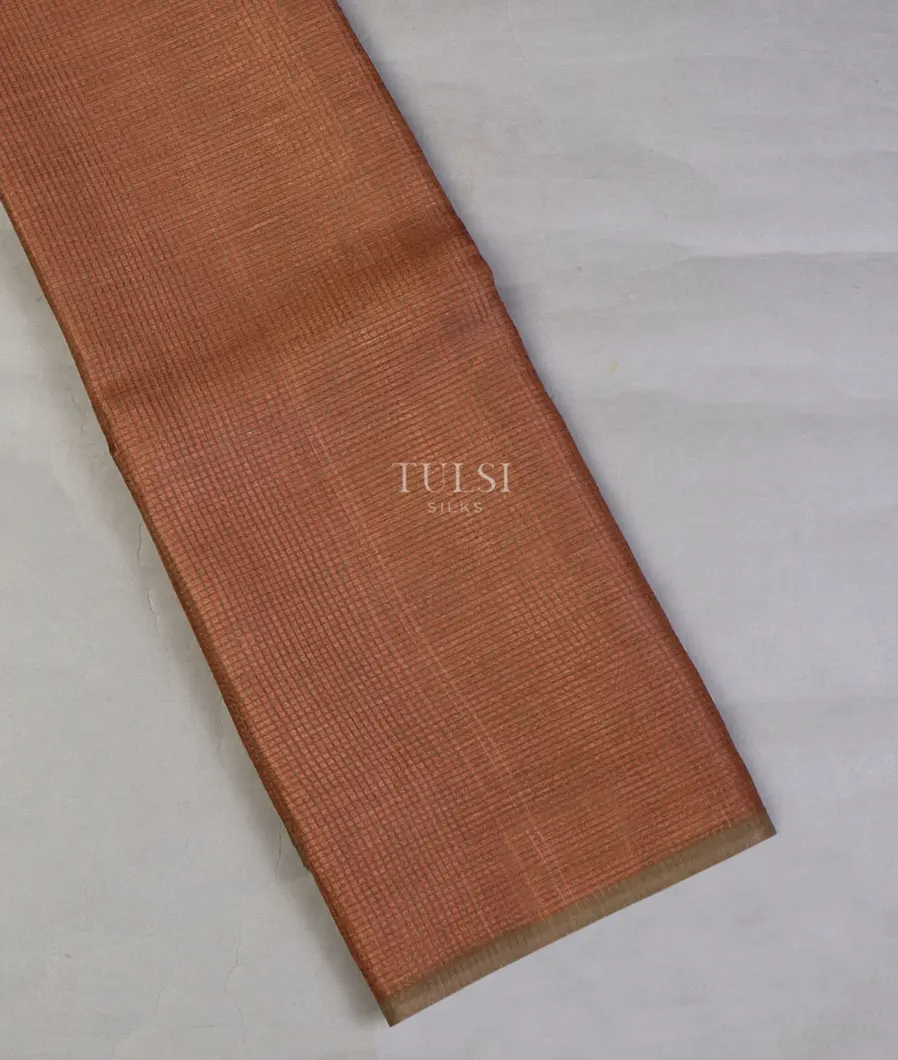 Brown Woven Tussar Saree T642974-image