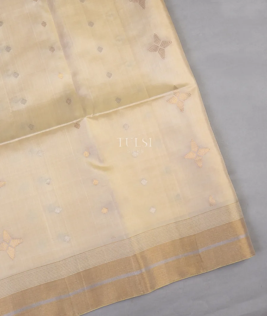 Cream Soft Silk Saree T648526-image