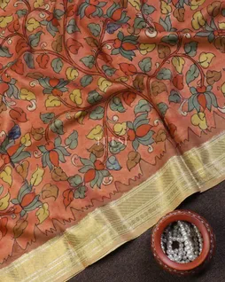 rust-kanjivaram-kalamkari-handpainted-saree-t645769-t645769-d