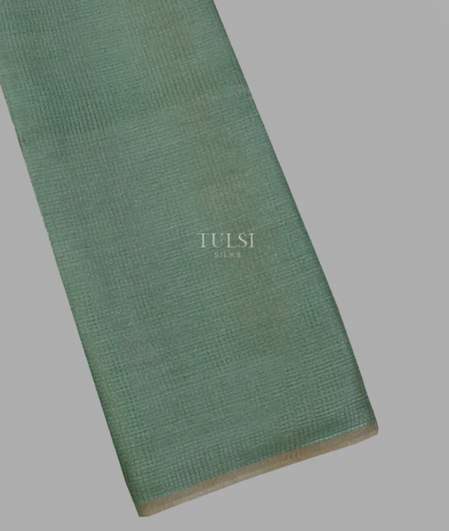 Dark Greyish Green Woven Tussar Saree T650240-image