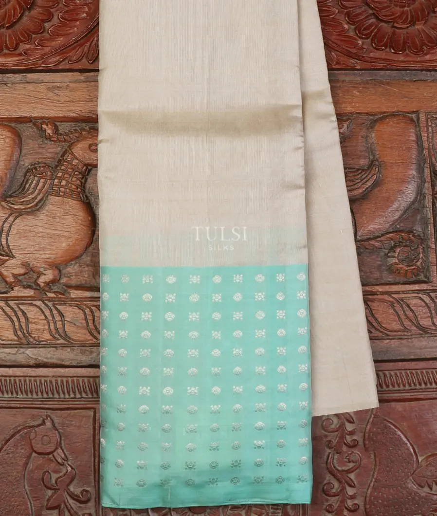 Silver and Grey Tissue Soft Silk Saree T647817-image