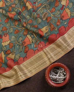 blue-kanjivaram-kalamkari-handpainted-saree-t617016-t617016-d