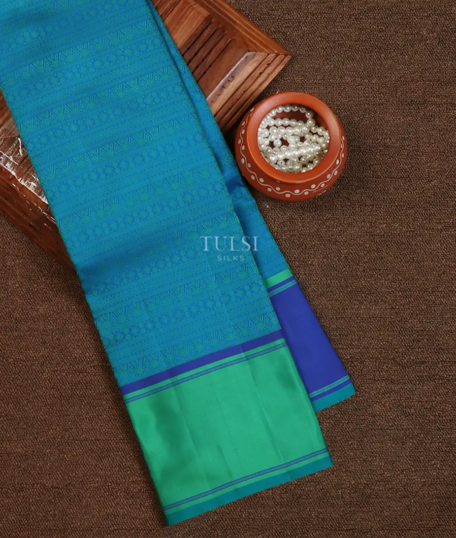 Blue Kanjivaram Silk Saree T602184-1-image