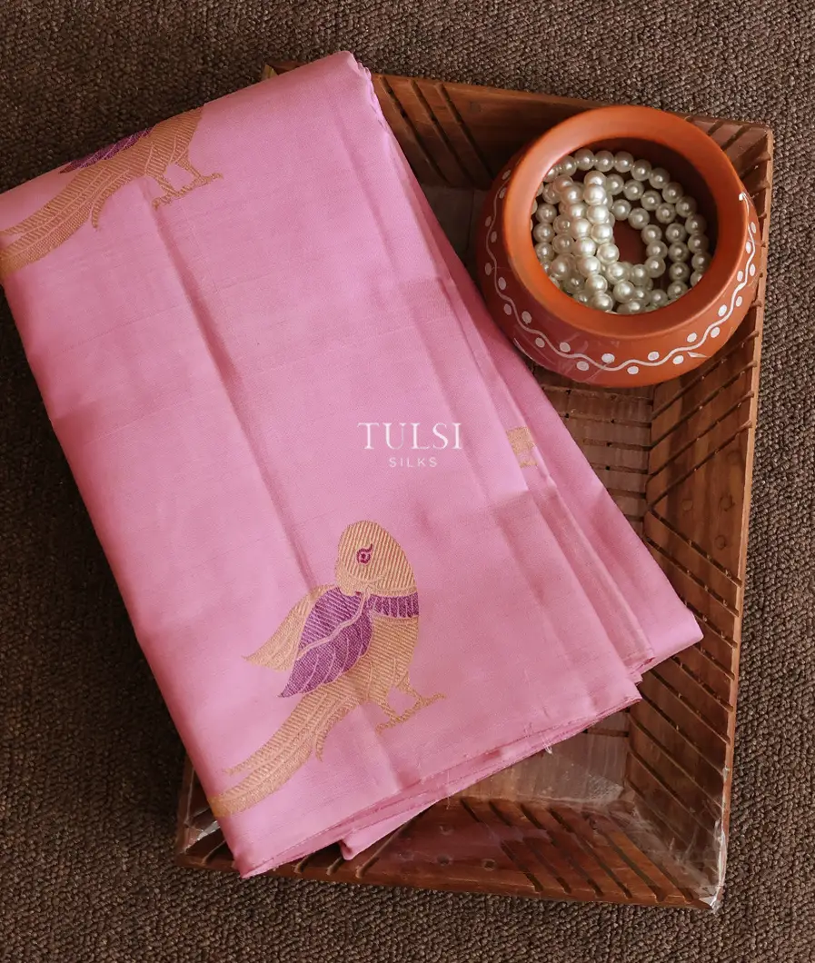 Lavender Pink Kanjivaram Silk Saree T650311-image