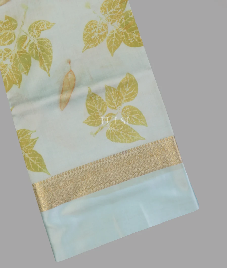 Blue Banaras Kathan Silk Saree T649772-image