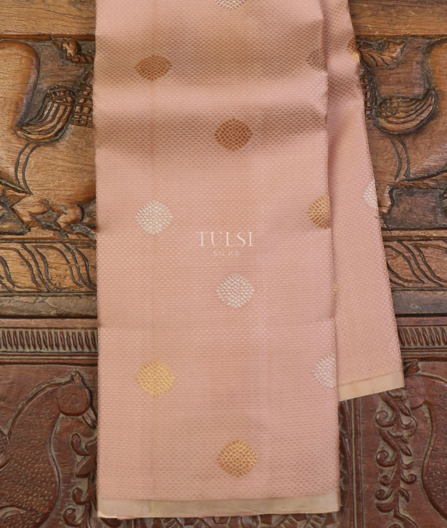 Pinkish Beige Kanjivaram Silk Saree T646556-image