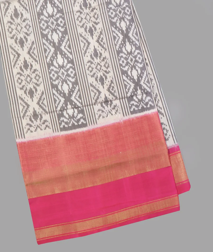 Off - White Patola Silk Saree T651345-image