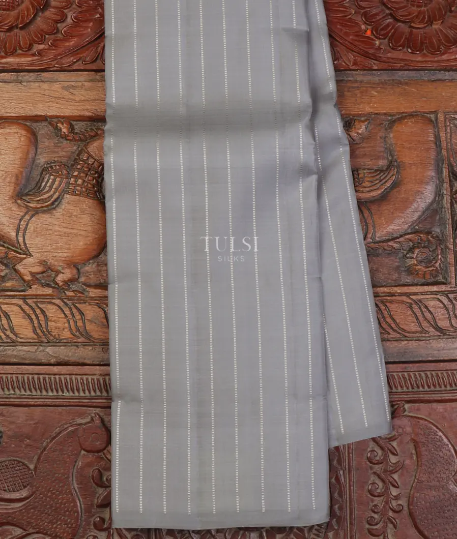 Grey Kanjivaram Silk Saree T652357-image