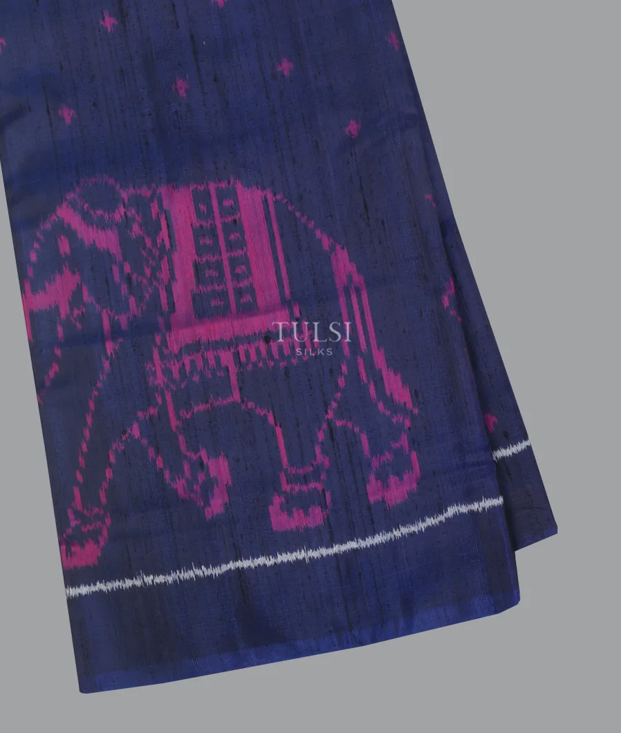 Blue Patola Silk Saree T651358-image
