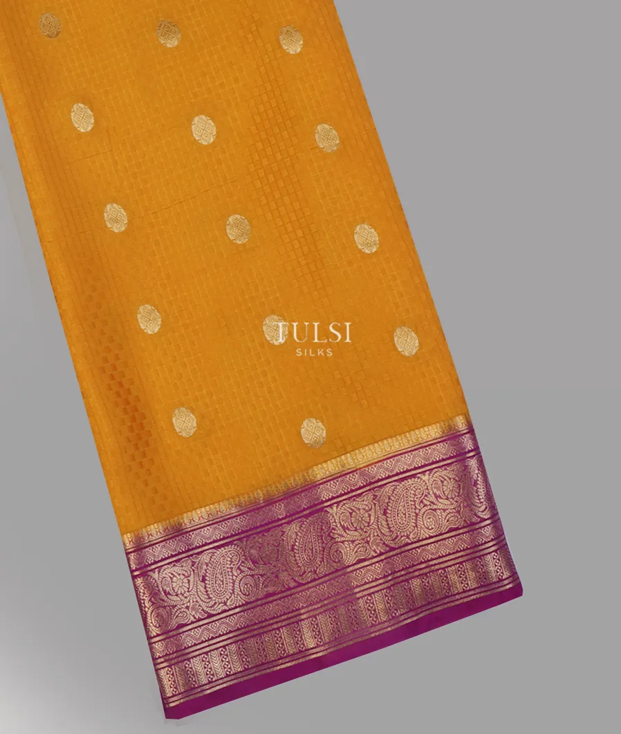 Yellow Mysore Crepe Silk Saree T644748-image