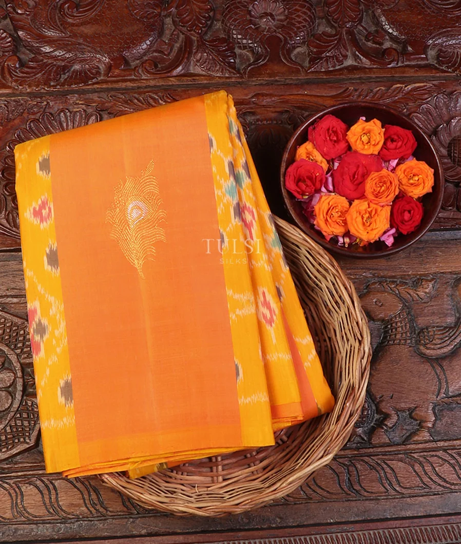 Peach Kanjivaram Silk Saree T651641-image