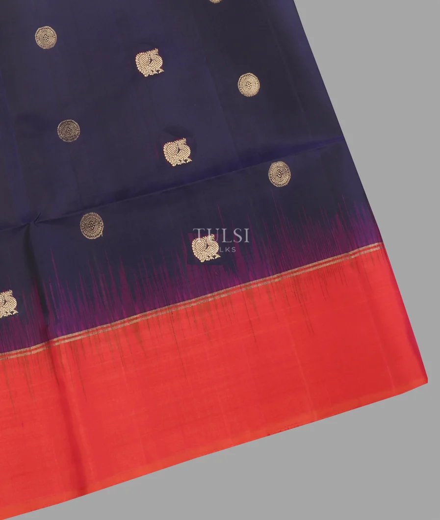 Blue Soft Silk Saree T650120-image