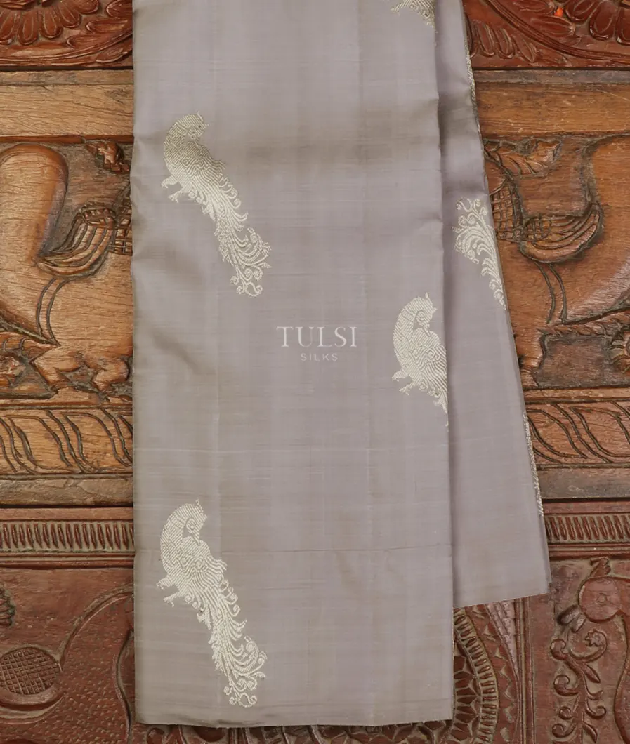 Grey Kanjivaram Silk Saree T652215-image