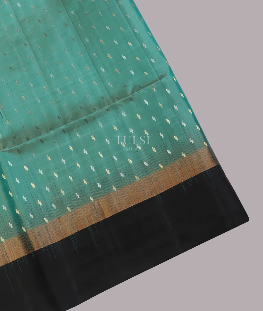 Greenish Blue Soft Silk Saree T647451-image