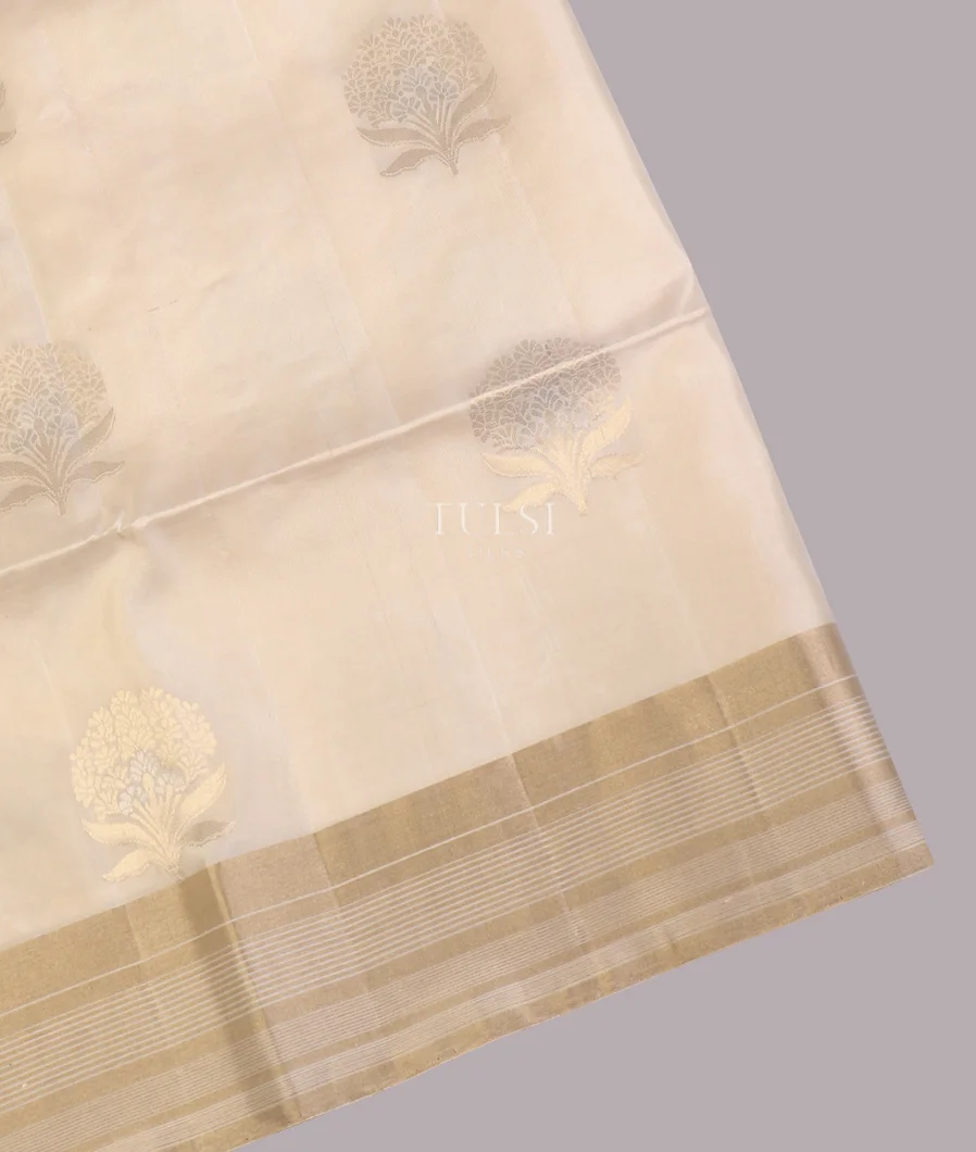 Off-White Soft Silk Saree T648523-image