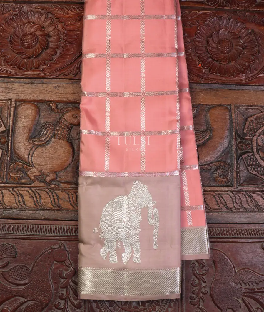 Pink Kanjivaram Silk Saree T652187-image