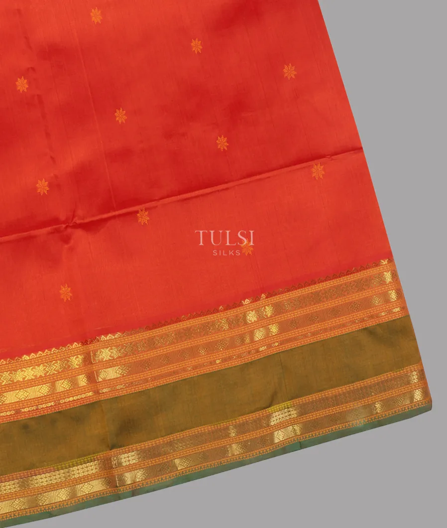 Red Silk Cotton Saree T651935-image