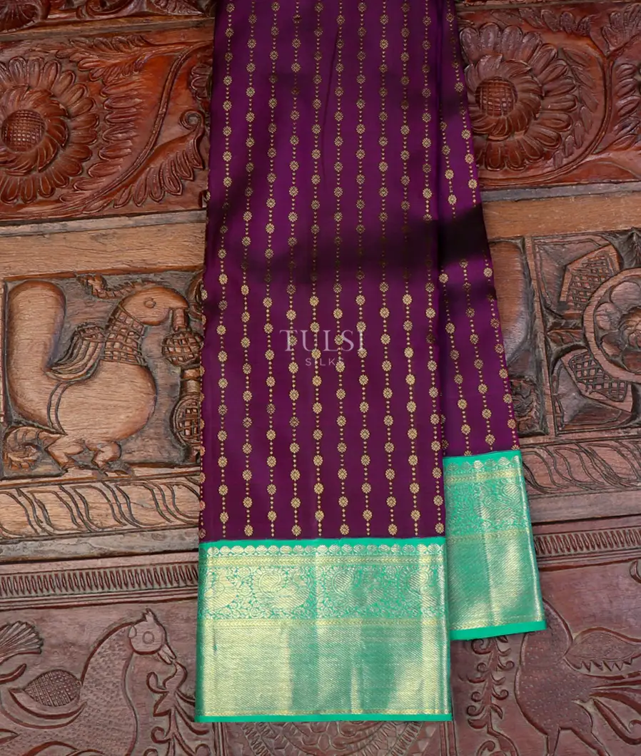 Purple Kanjivaram Silk Saree T637511-image