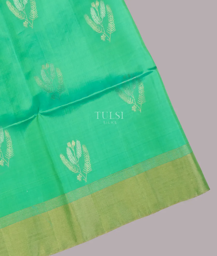 Green Soft Silk Saree T648530-image