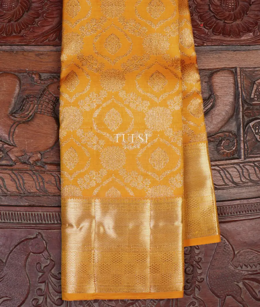 Yellow Kanjivaram Silk Saree T654875-image