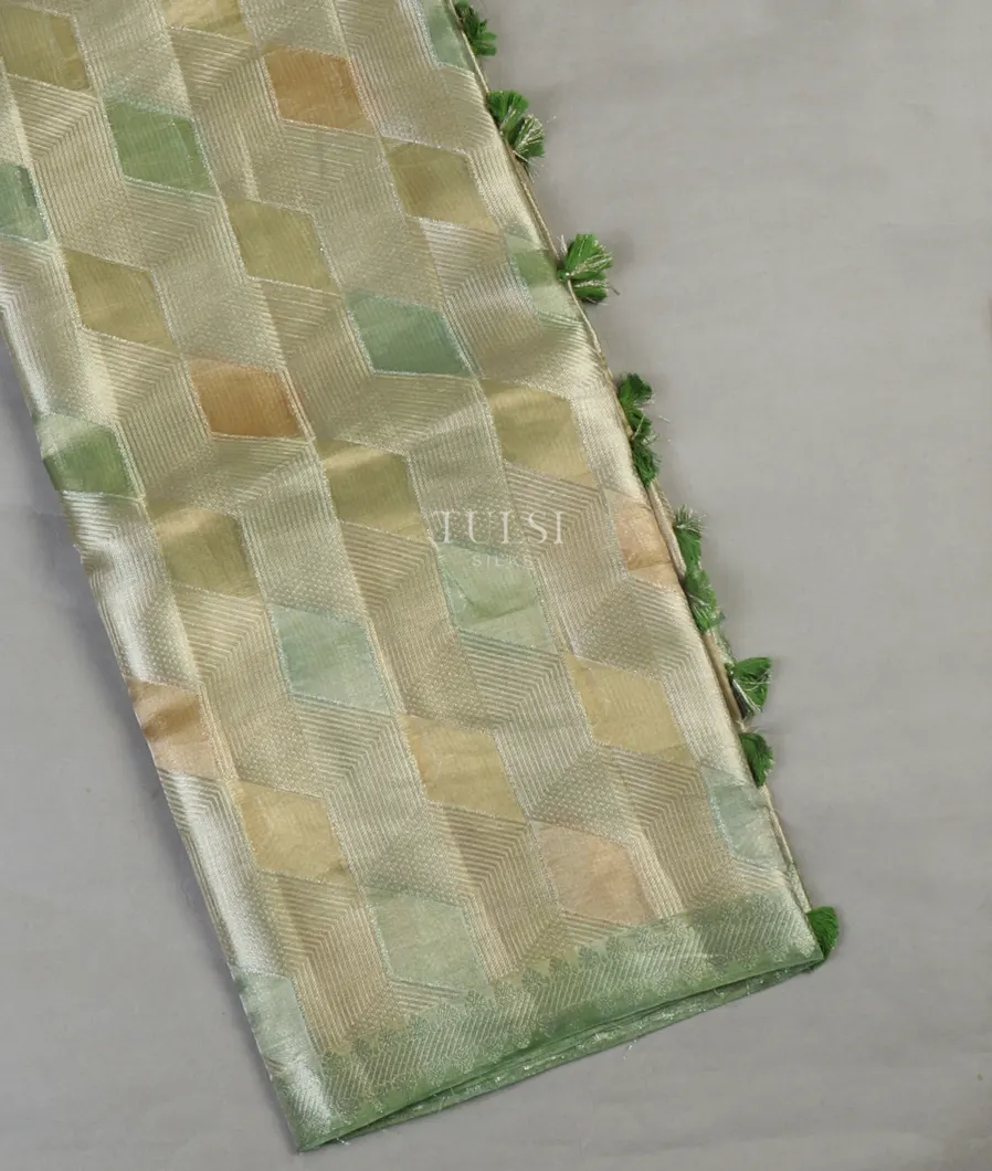 Multicolour Banaras Tissue Organza Saree T653792-image