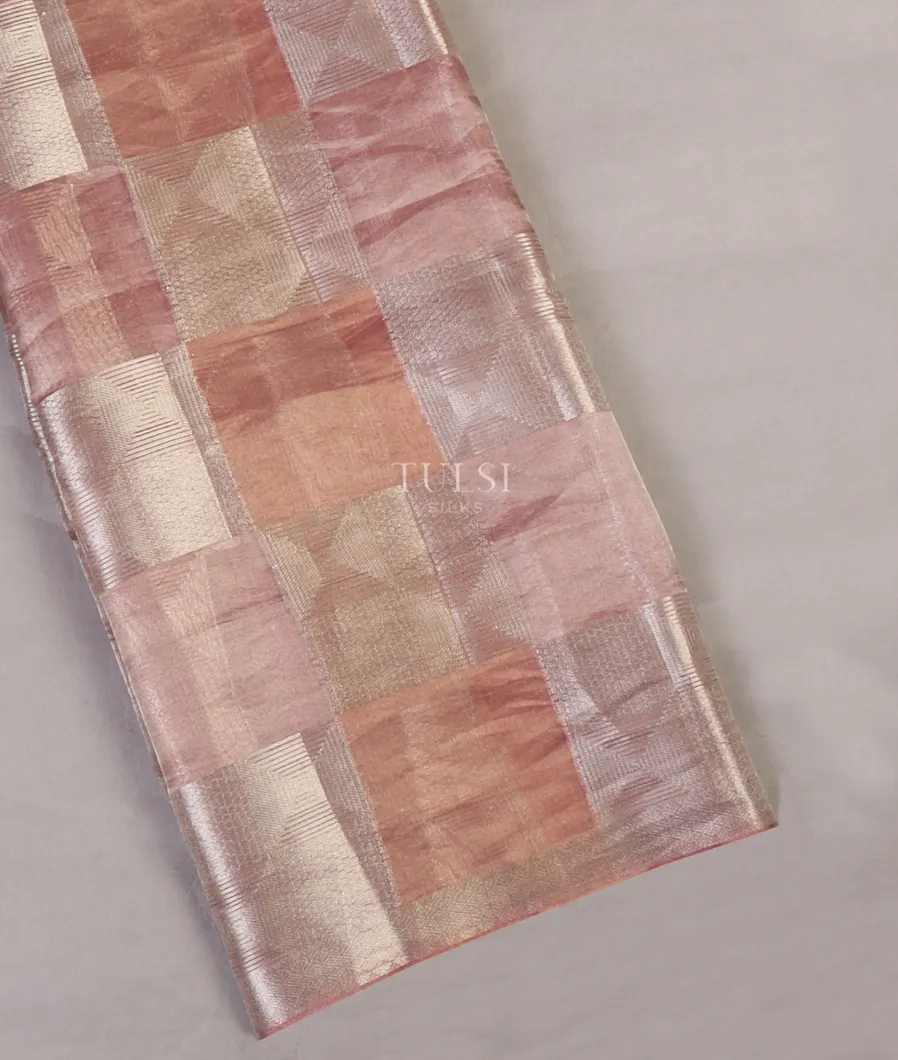 Pink Banaras Tissue Organza Saree T653794-image