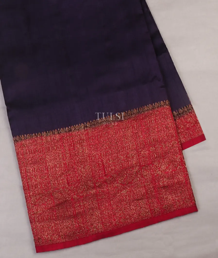 Blue Banaras Tussar Saree T656411-image