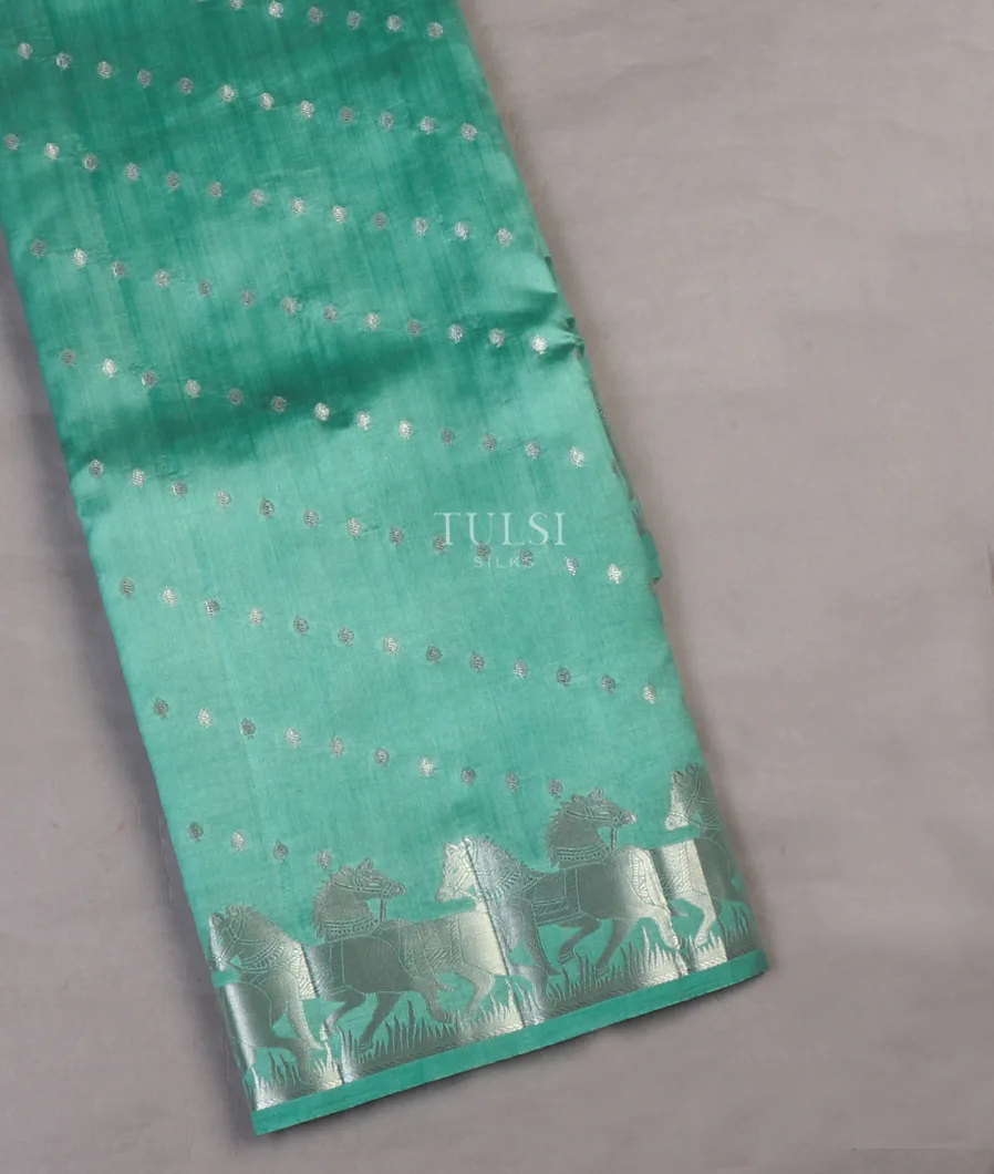 Blue Chaniya Silk Saree T656541-image