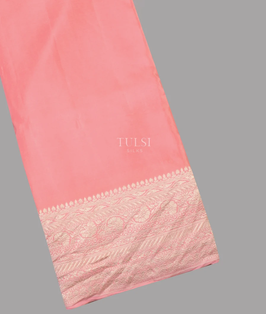 Pink Banaras Crepe Silk Saree T654232-image