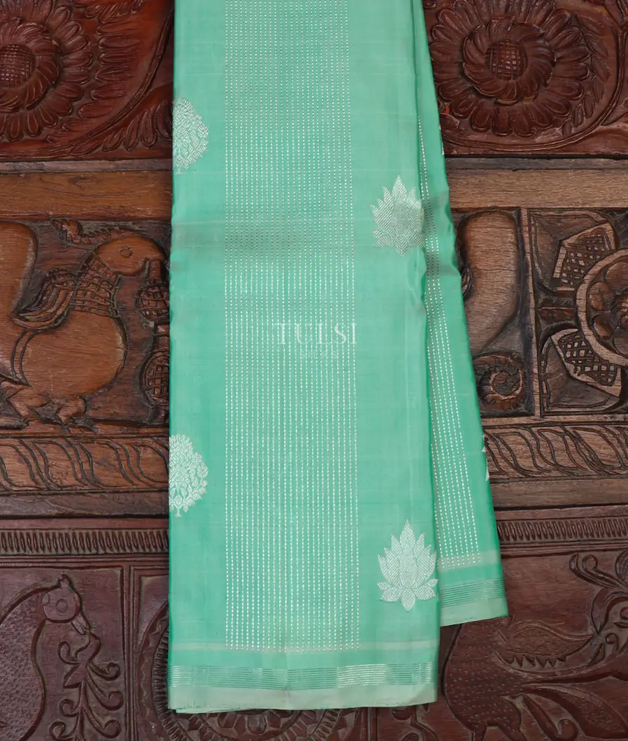 Greenish Blue Kanjivaram Silk Saree T651812-image