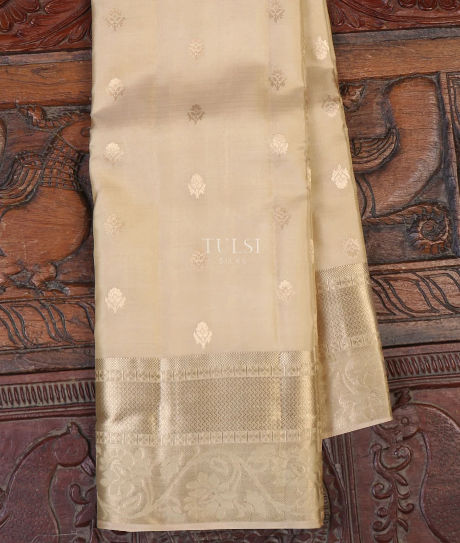 Beige Soft Silk Saree T648341-image