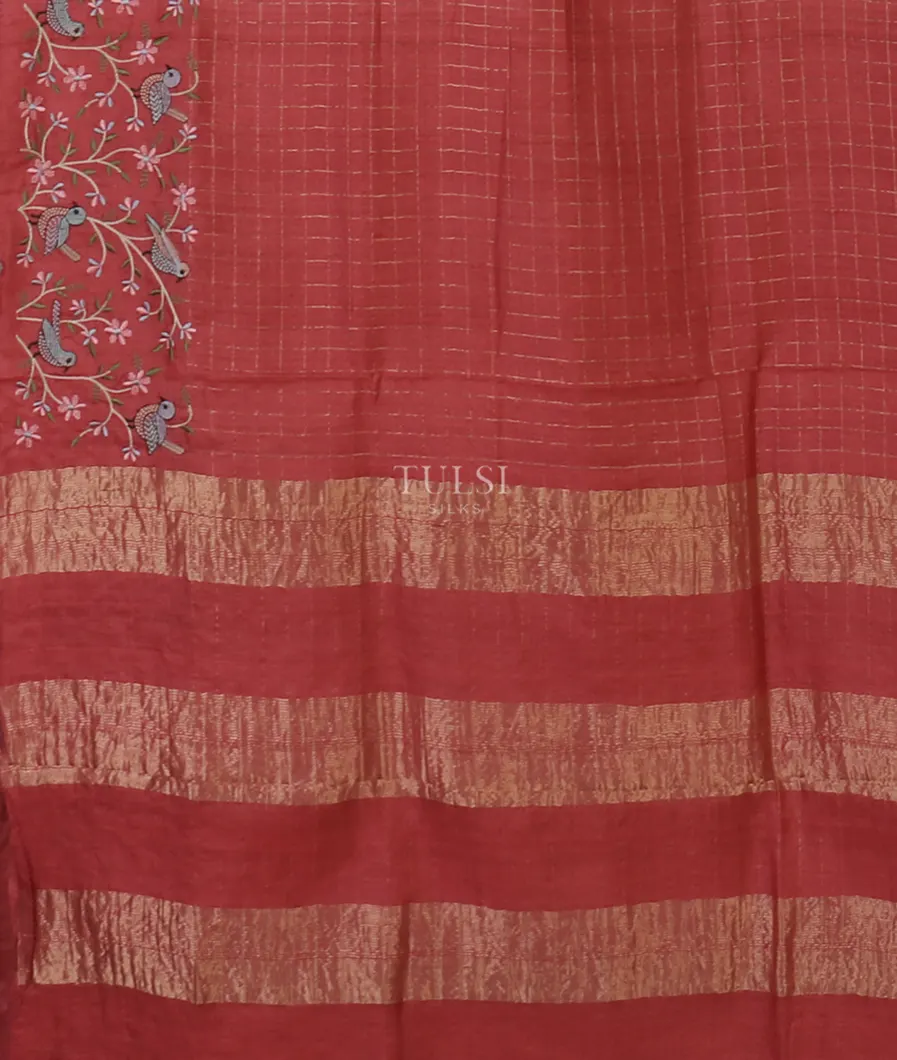red-tussar-embroidery-saree-t654737-t654737-d