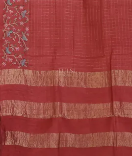 red-tussar-embroidery-saree-t654737-t654737-d