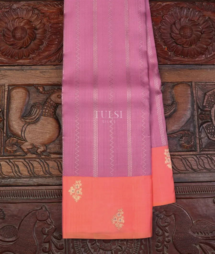 Lavender Pink Kanjivaram Silk Saree T646577-image