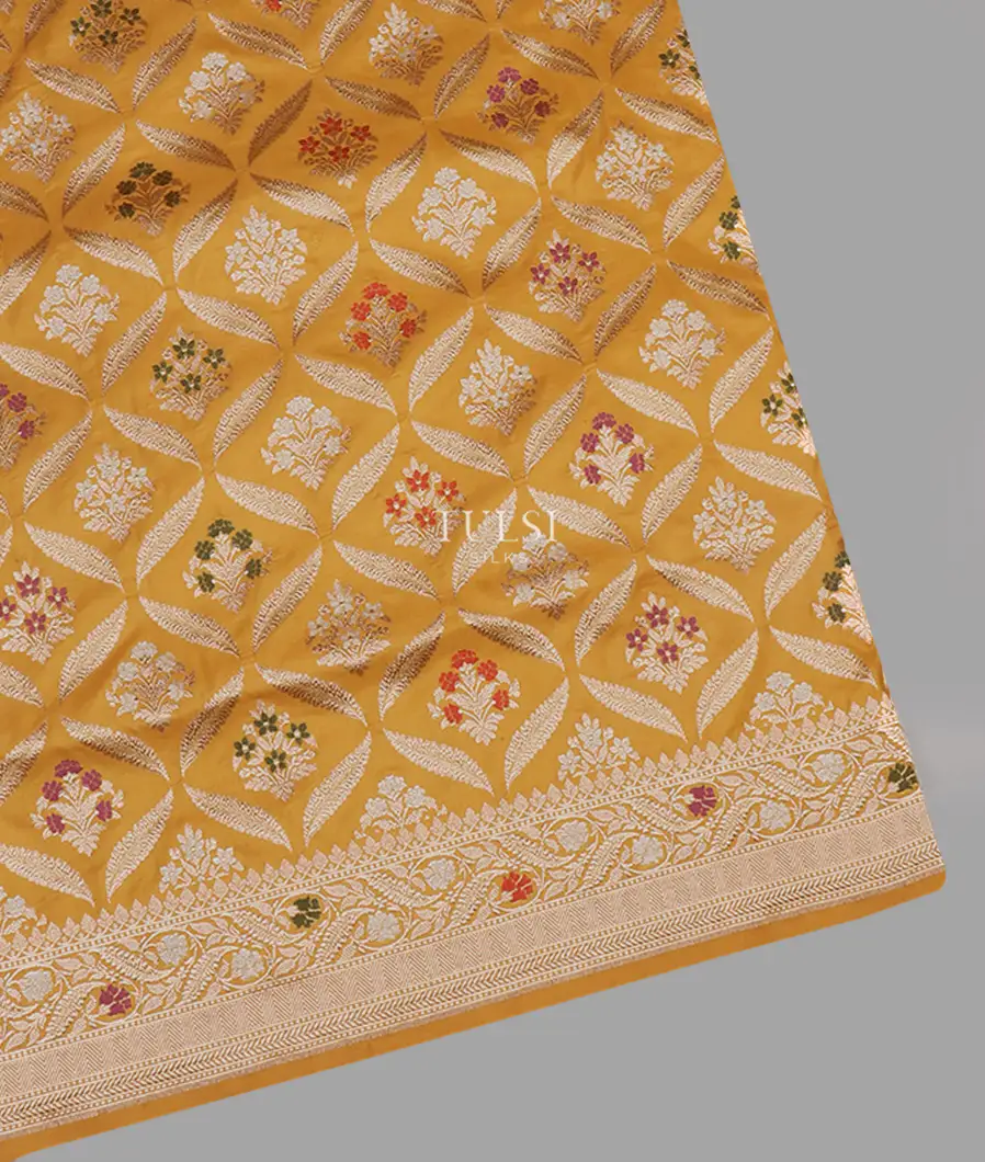 Yellow Banaras Silk Saree T651581-image