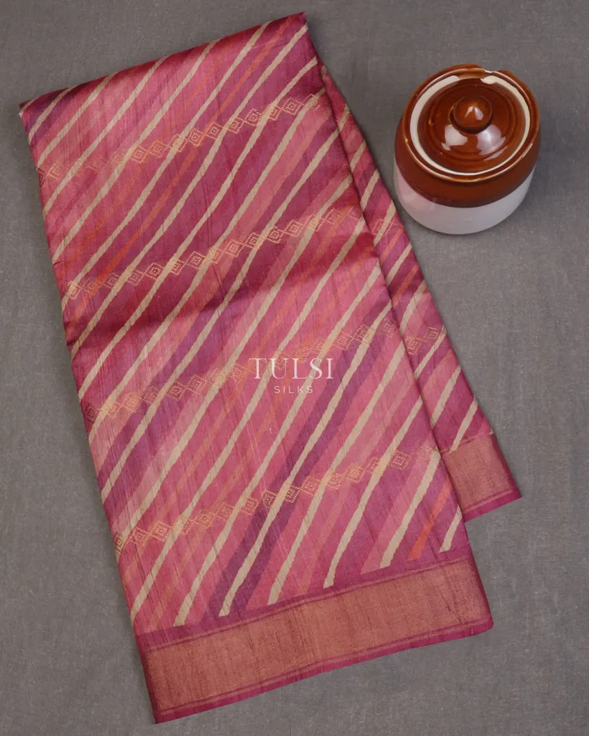 Multicolour Tussar Printed Saree T654981-image