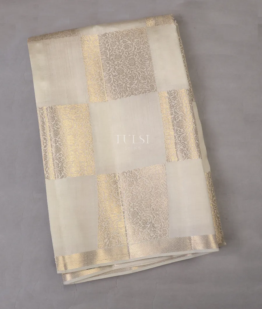 Off-White Chaniya Silk Saree T658204-image