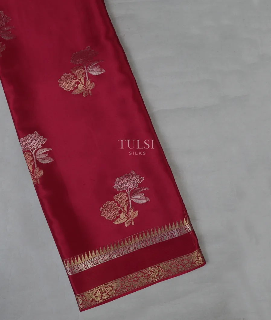 Dark Pink Mysore Silk Saree T633399-image