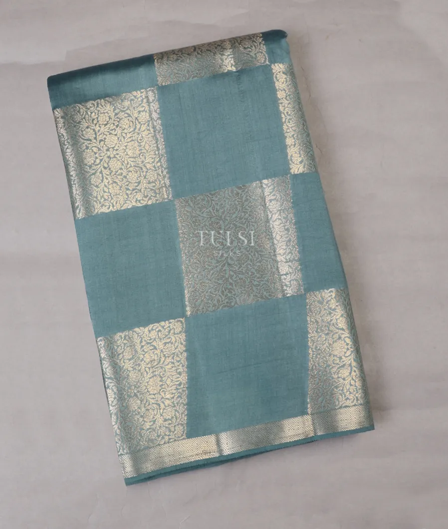 Bluish Grey Chaniya Silk Saree T658205-image