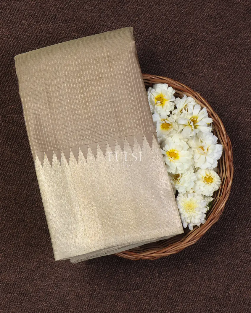 Light Grey Kanjivaram Silk Saree T624296-image