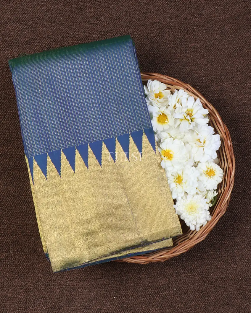 Blue Kanjivaram Silk Saree T601848-image