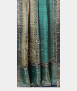 teal-blue-tussar-printed-saree-t654526-t654526-b